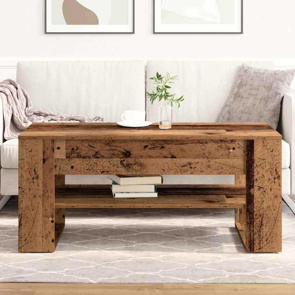 vidaXL Couchtisch Altholz 102 x 55 x 45 cm Holzwerkstoff