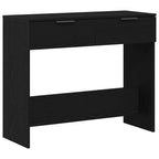 vidaXL Konsolentisch mit Speicher Schwarz Eichen-Optik 30 x 36 x 75 cm