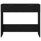 vidaXL Konsolentisch mit Speicher Schwarz Eichen-Optik 30 x 36 x 75 cm