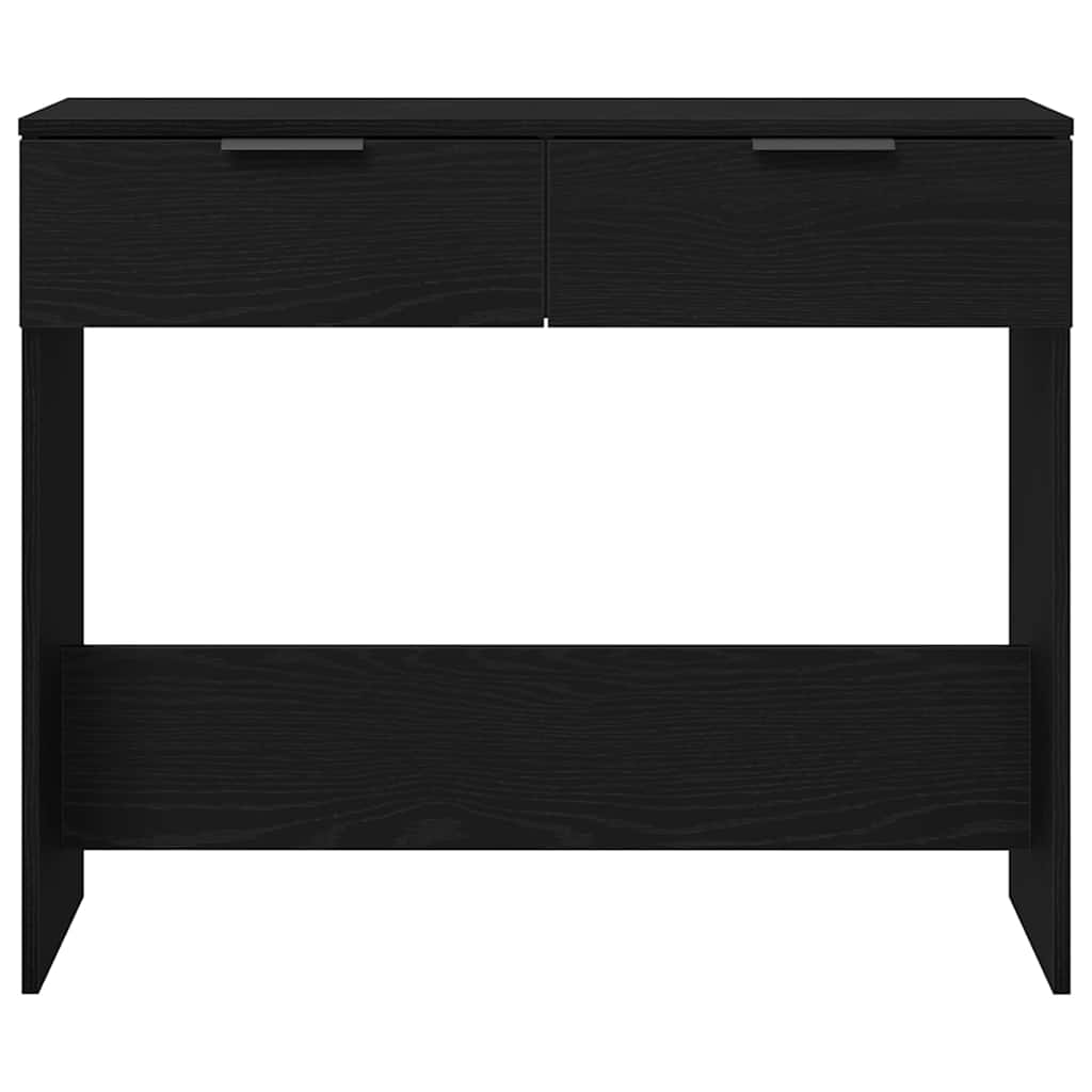 vidaXL Konsolentisch mit Speicher Schwarz Eichen-Optik 30 x 36 x 75 cm