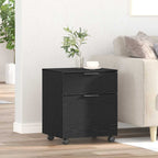vidaXL Aktenschrank Schwarz Eichen-Optik 45 x 38 x 54 cm Holzwerkstoff