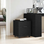 vidaXL Aktenschrank Schwarz Eichen-Optik 45 x 38 x 54 cm Holzwerkstoff