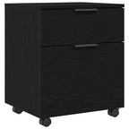 vidaXL Aktenschrank Schwarz Eichen-Optik 45 x 38 x 54 cm Holzwerkstoff