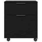 vidaXL Aktenschrank Schwarz Eichen-Optik 45 x 38 x 54 cm Holzwerkstoff