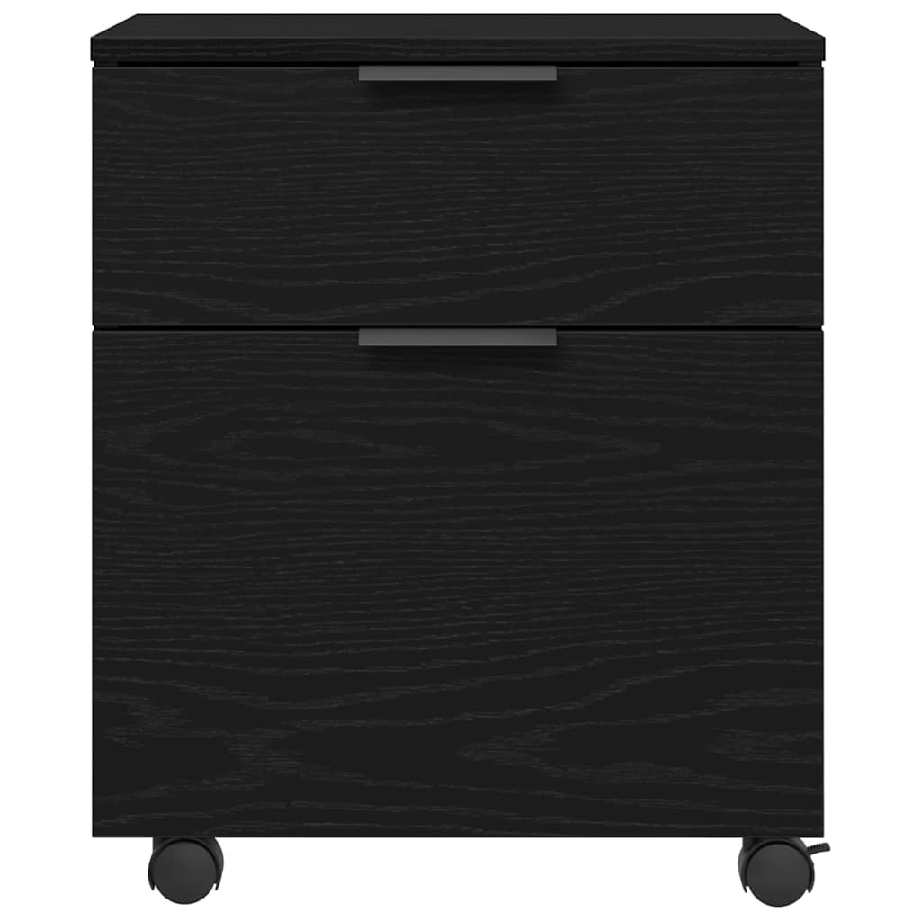 vidaXL Aktenschrank Schwarz Eichen-Optik 45 x 38 x 54 cm Holzwerkstoff