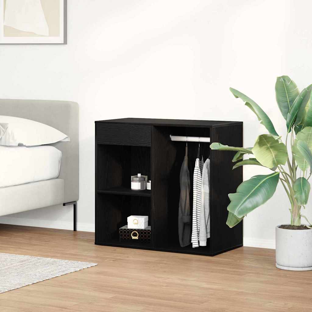 vidaXL Kosmetikschrank mit Regal Schwarz Eichen-Optik 80 x 40 x 75 cm