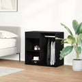 vidaXL Kosmetikschrank mit Regal Schwarz Eichen-Optik 80 x 40 x 75 cm