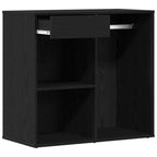 vidaXL Kosmetikschrank mit Regal Schwarz Eichen-Optik 80 x 40 x 75 cm