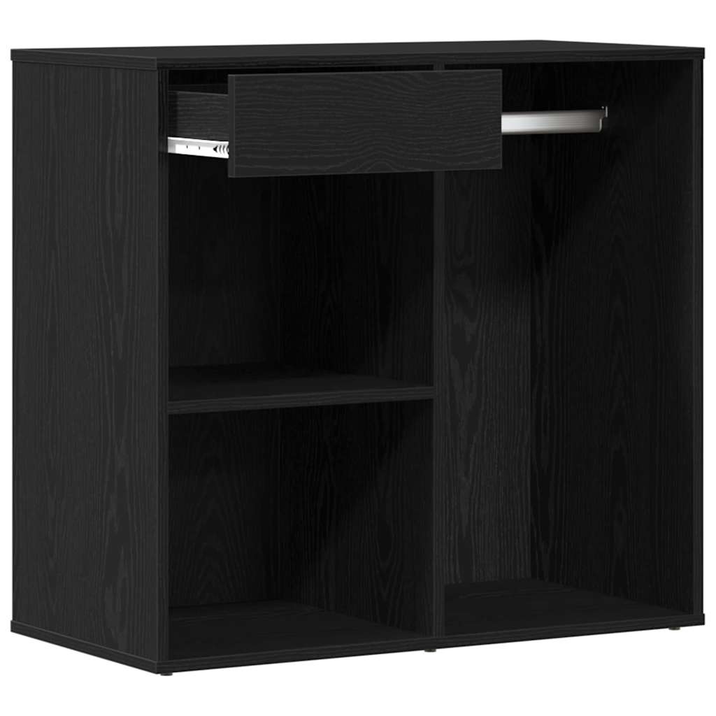 vidaXL Kosmetikschrank mit Regal Schwarz Eichen-Optik 80 x 40 x 75 cm