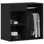 vidaXL Kosmetikschrank mit Regal Schwarz Eichen-Optik 80 x 40 x 75 cm