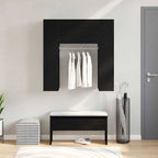 vidaXL Flurschrank mit Regal Schwarz Eichen-Optik 97,5 x 37 x 99 cm