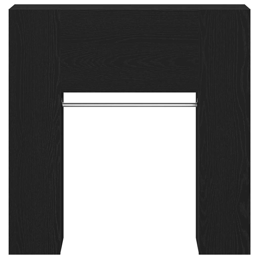 vidaXL Flurschrank mit Regal Schwarz Eichen-Optik 97,5 x 37 x 99 cm