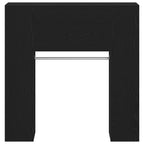 vidaXL Flurschrank mit Regal Schwarz Eichen-Optik 97,5 x 37 x 99 cm