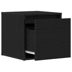 vidaXL Kommode Schwarz Eichen-Optik 40,5 x 40 x 40 cm Holzwerkstoff