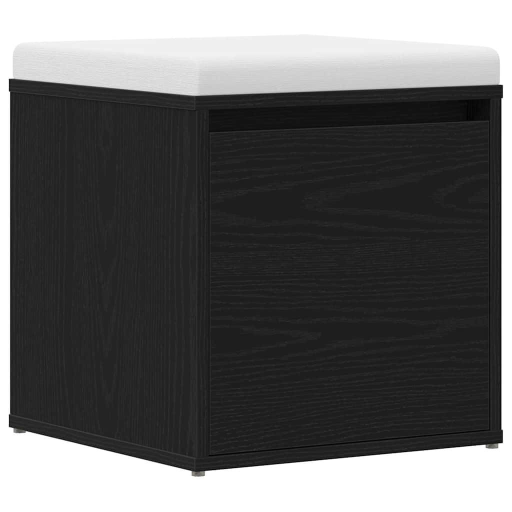 vidaXL Kommode Schwarz Eichen-Optik 40,5 x 40 x 40 cm Holzwerkstoff