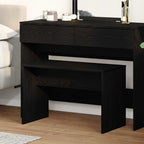 vidaXL Kleiderhocker Schwarz Eichen-Optik 70 x 35 x 45 cm