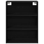 vidaXL Hängender Wandschrank Schwarz Eichen-Optik 69,5 x 32,5 x 90 cm