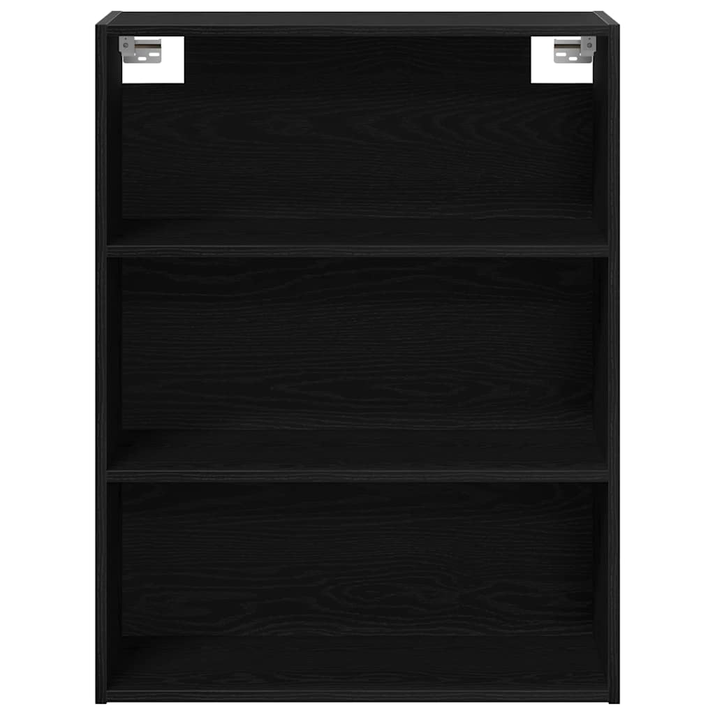 vidaXL Hängender Wandschrank Schwarz Eichen-Optik 69,5 x 32,5 x 90 cm