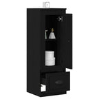 vidaXL Highboard Schwarz Eichen-Optik 36 x 35.5 x 103.5 cm