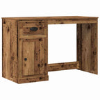 vidaXL Schreibtisch mit Tür Altholz 50 x 115 x 75 cm Holzwerkstoff