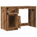 vidaXL Schreibtisch mit Tür Altholz 50 x 115 x 75 cm Holzwerkstoff