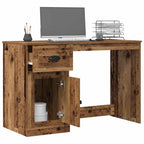 vidaXL Schreibtisch mit Tür Altholz 50 x 115 x 75 cm Holzwerkstoff