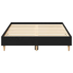vidaXL Bettrahmen Schwarz Eichen-Optik 203 x 123 x 25 cm Holzwerkstoff