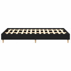vidaXL Bettrahmen Schwarz Eichen-Optik 203 x 123 x 25 cm Holzwerkstoff