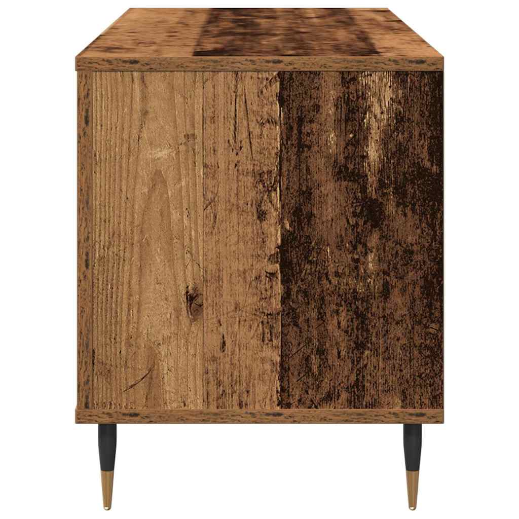 vidaXL Schallplattenschrank Altholz 100 x 38 x 48 cm Holzwerkstoff