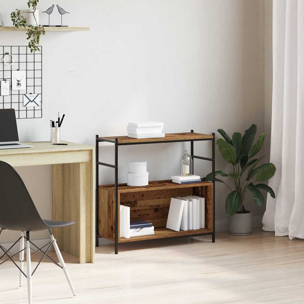 vidaXL Bücherregal Geräucherte Eiche 80 x 30 x 78,5 cm Holzwerkstoff