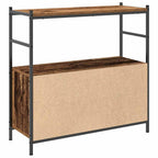 vidaXL Bücherregal Geräucherte Eiche 80 x 30 x 78,5 cm Holzwerkstoff