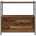 vidaXL Bücherregal Geräucherte Eiche 80 x 30 x 78,5 cm Holzwerkstoff