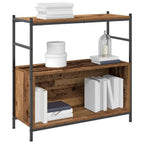 vidaXL Bücherregal Geräucherte Eiche 80 x 30 x 78,5 cm Holzwerkstoff