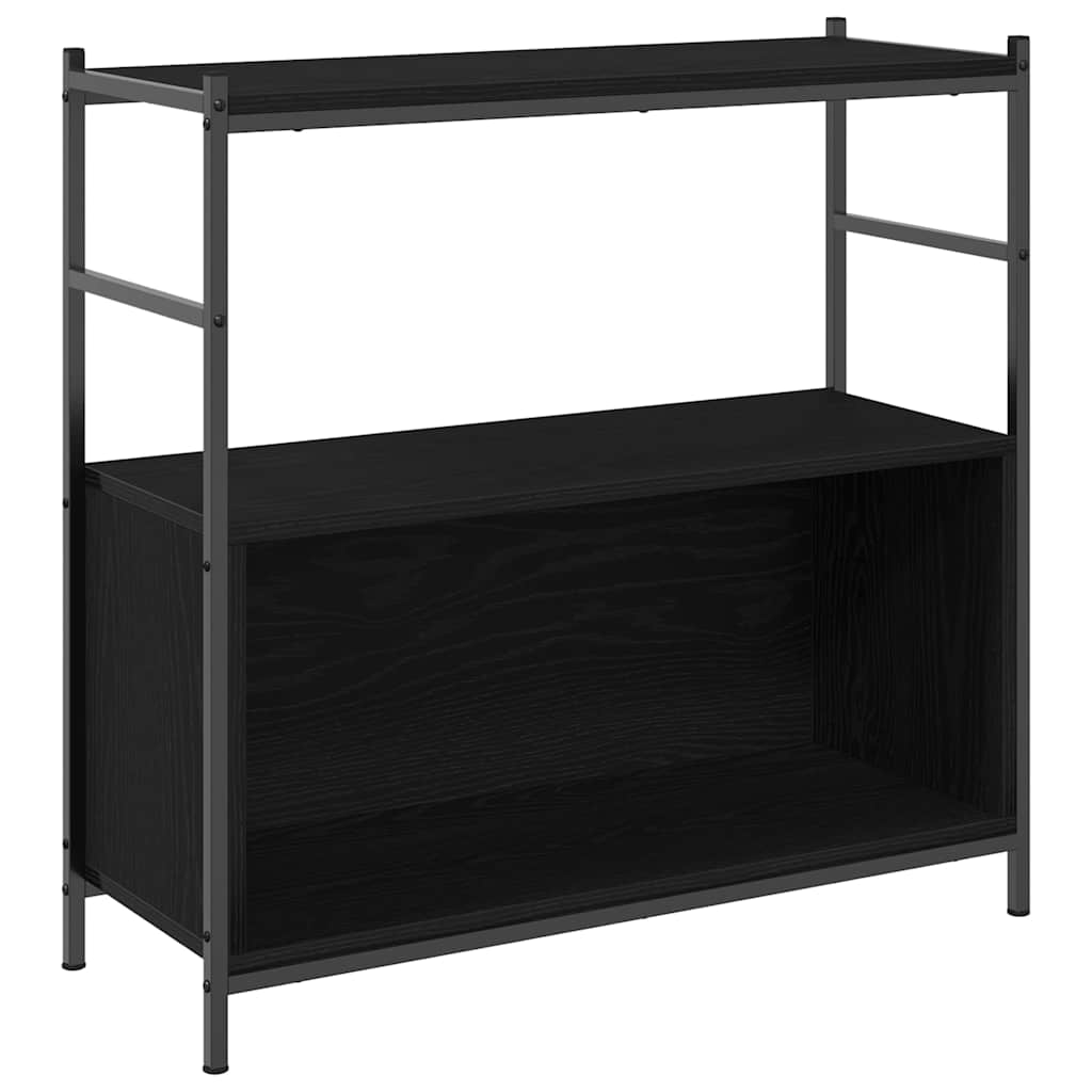 vidaXL Regal Schwarz Eichen-Optik 80 x 30 x 78.5 cm Holzwerkstoff