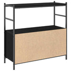 vidaXL Regal Schwarz Eichen-Optik 80 x 30 x 78.5 cm Holzwerkstoff