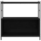 vidaXL Regal Schwarz Eichen-Optik 80 x 30 x 78.5 cm Holzwerkstoff