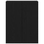 vidaXL Wandmontierter Schrank Schwarz Eichen-Optik 69,5 x 34 x 90 cm