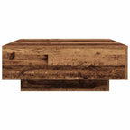 vidaXL Couchtisch Altes Holz und Blau 80 x 80 x 31 cm Holzwerkstoff