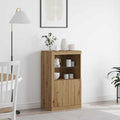 vidaXL LED-Sideboard Artisan-Eiche 60,5 x 37 x 100 cm Holzwerkstoff