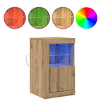 vidaXL LED-Sideboard 2 pcs Artisan-Eiche 41 x 37 x 67 cm Holzwerkstoff