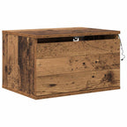 vidaXL Wandmontiertes Nachttischchen Altholz 50 x 36 x 30 cm