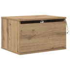 vidaXL Wandmontiertes Nachttischchen Artisan-Eiche 50 x 36 x 30 cm