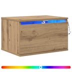 vidaXL Wandmontiertes Nachttischchen 2 pcs Artisan-Eiche Holzwerkstoff
