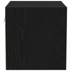 vidaXL LED Wand Nachttischschrank Schwarz 30 x 28,5 x 30 cm