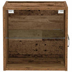 vidaXL Schwimmendes Regal mit LED-Licht Braun 40 x 28,5 x 40 cm