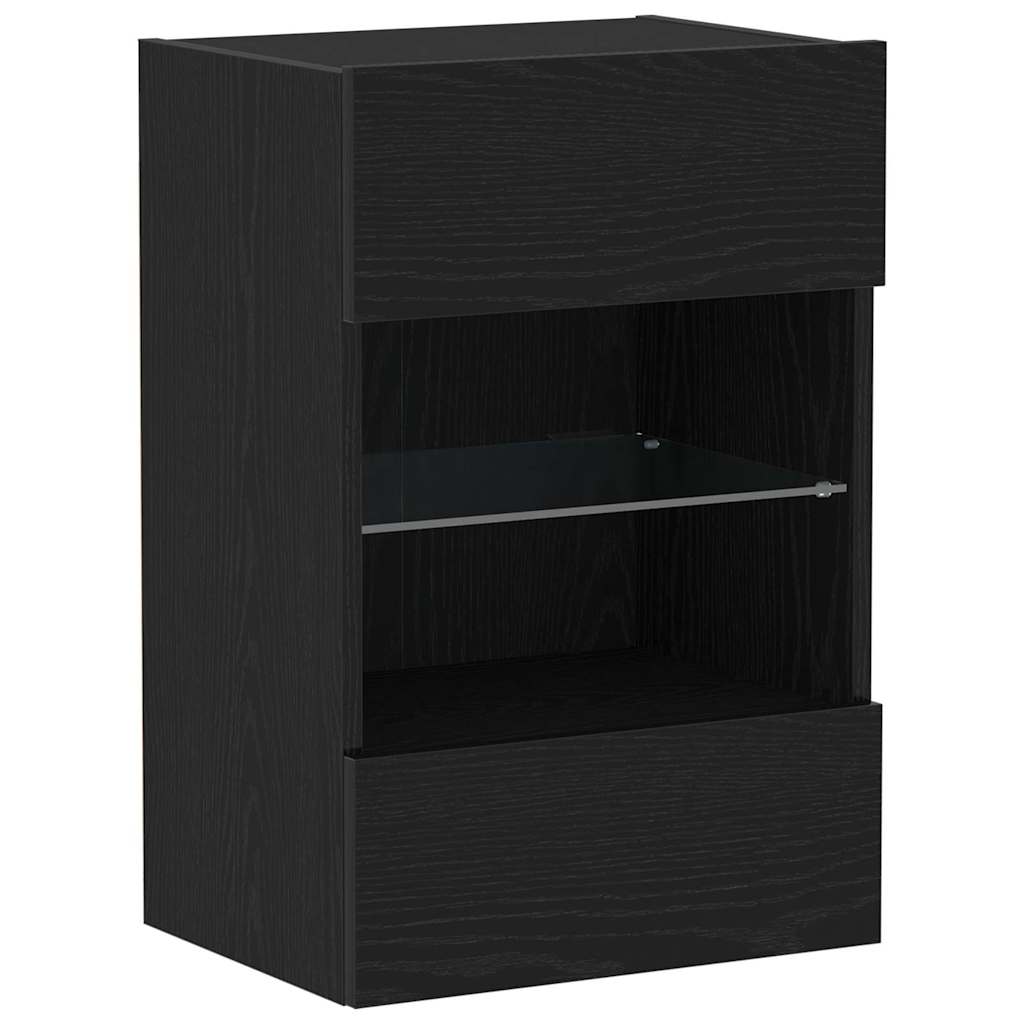 vidaXL TV-Schrankset Schwarz 40 x 30 x 60,5 cm Holzwerkstoff