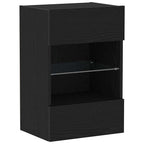 vidaXL TV-Schrankset Schwarz 40 x 30 x 60,5 cm Holzwerkstoff