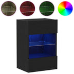 vidaXL TV-Schrankset 2 pcs Schwarz 40 x 30 x 60,5 cm Holzwerkstoff