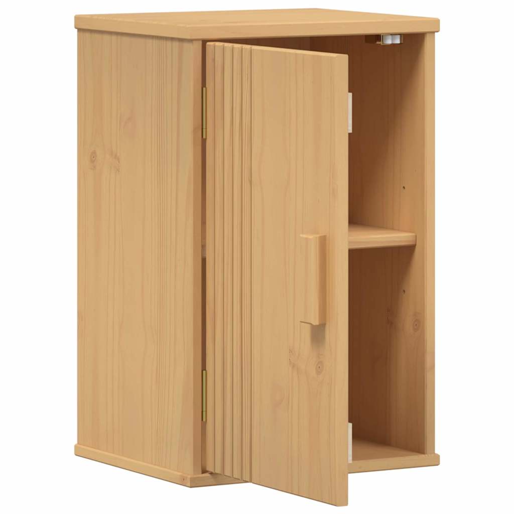 vidaXL Badezimmerschrank Olden Braun 35 x 30 x 55 cm Massivholz Kiefer