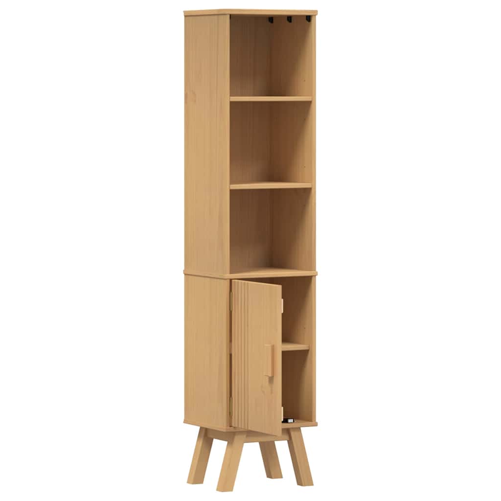 vidaXL Badezimmerschrank mit Regal Olden Braun 35 x 30 x 159 cm